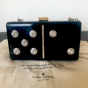 kate spade domino clutch